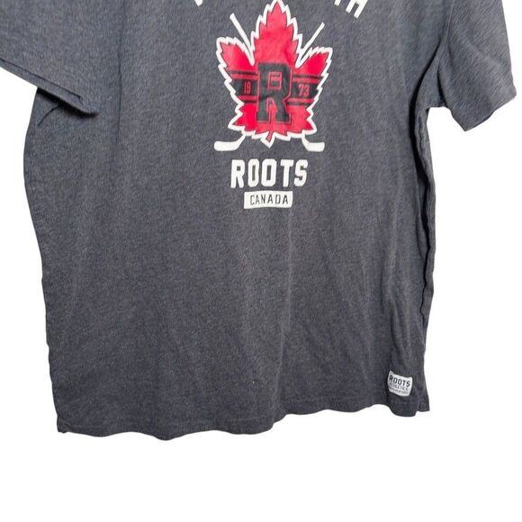 Roots T-Shirt Women's Large Gray Short Sleeve Canada True North Crew - Picture 3 of 7